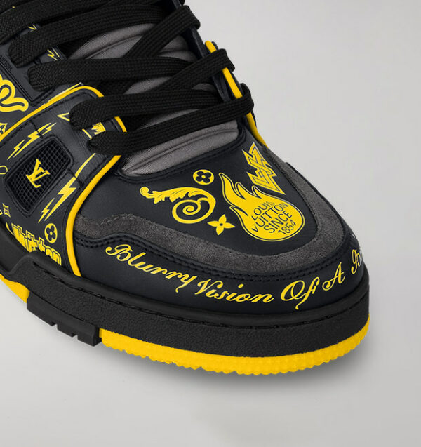 Trainer Black Yellow Graffiti - Image 4