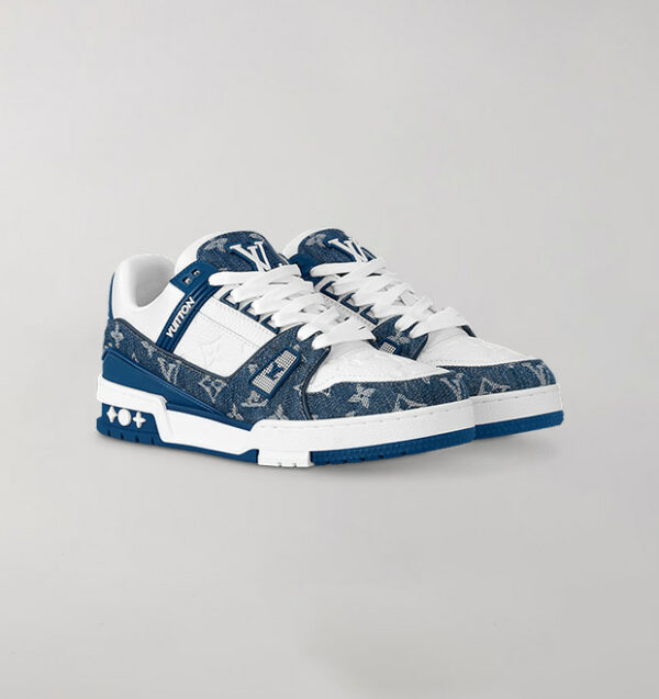 Trainer Denim White Blue - Image 2