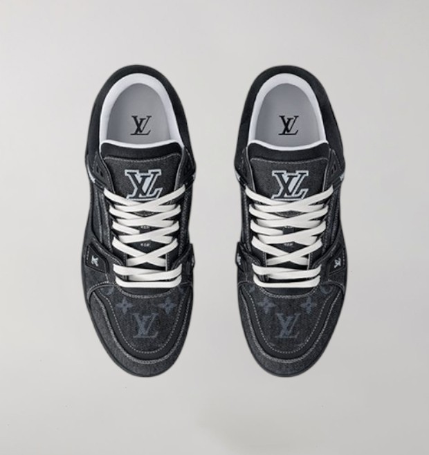 Louis Vuitton Trainer Black Denim - Image 3