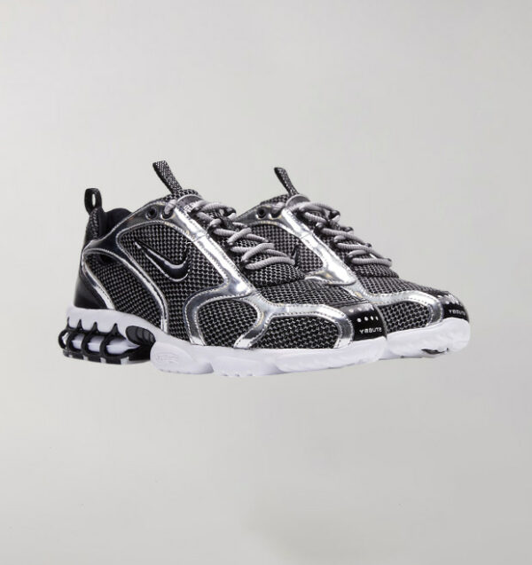 Stussy X Air Zoom Spiridon Caged “PURE PLATINUM” - Image 2