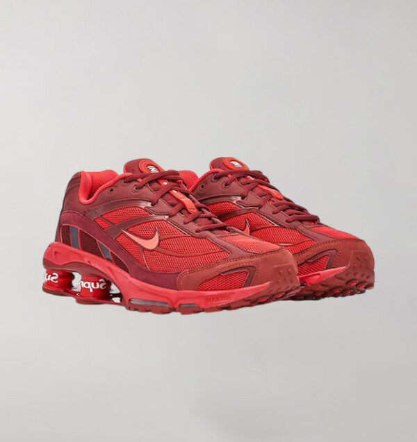 Supreme x Nike Shox Ride 2 Red - Image 2