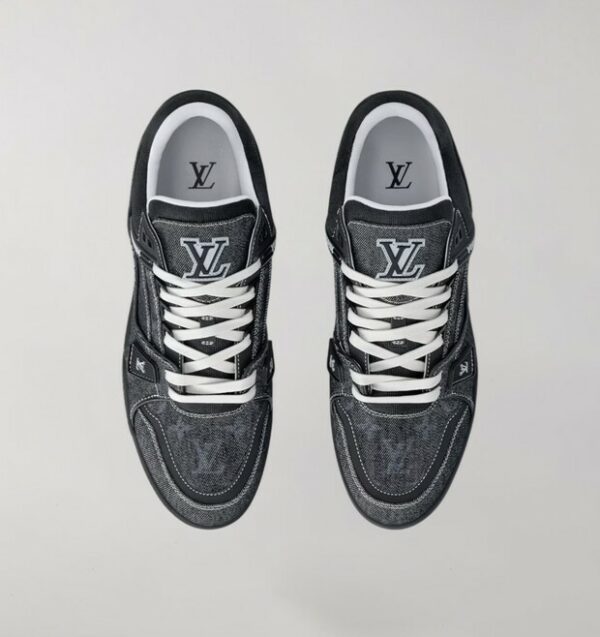 Louis Vuitton Trainer Black Denim - Image 3