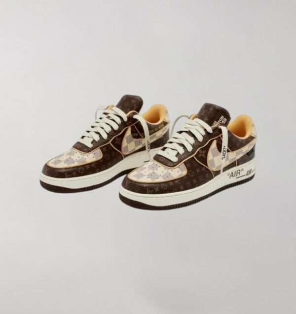 Nike Air Force 1 x Louis Vuitton Brown - Image 2