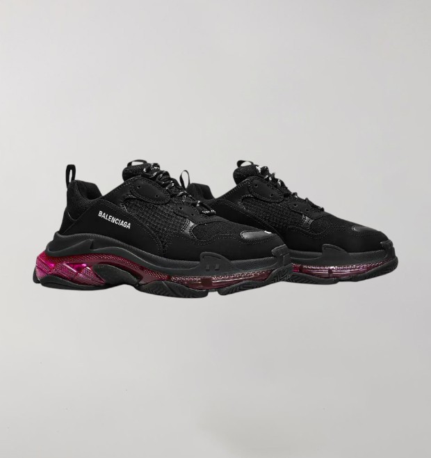 Balenciaga Triple S Black Pink Neon - Image 2