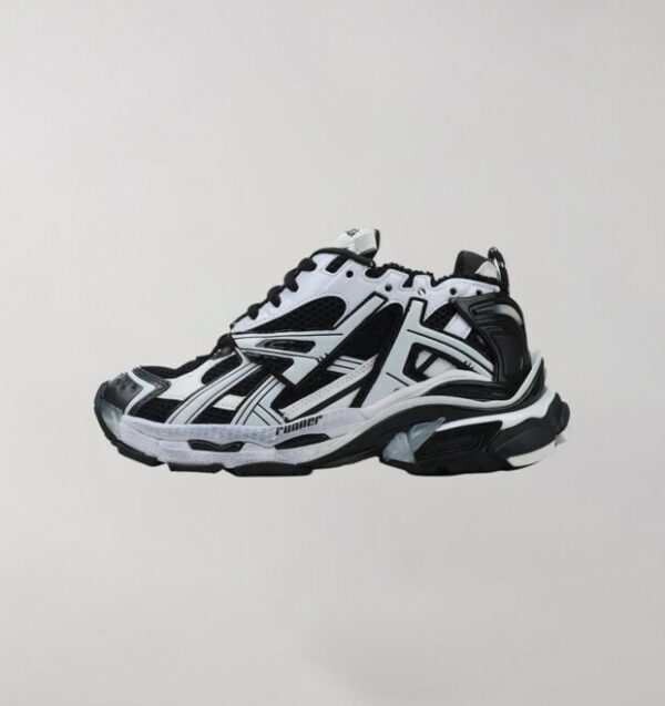 Balenciaga Runner Black & White - Image 3