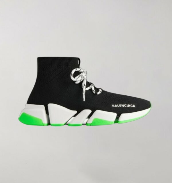 Balenciaga Speed 2.0 Black White Green