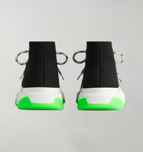 Balenciaga Speed 2.0 Black White Green - Image 3