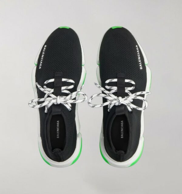 Balenciaga Speed 2.0 Black White Green - Image 4