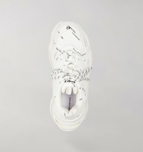 Balenciaga Triple S Logo Allover White - Image 2