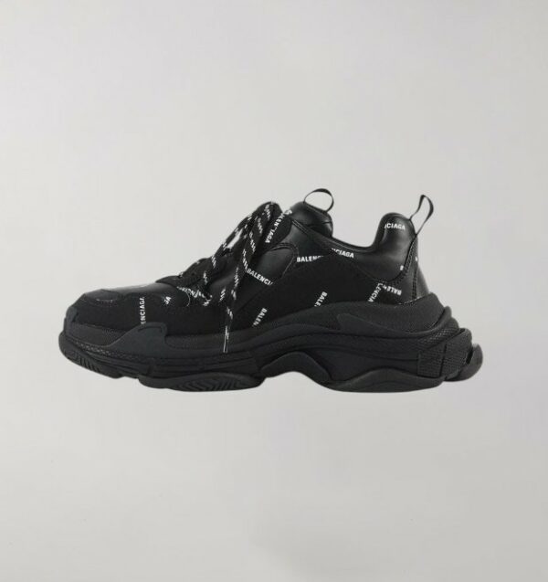 Balenciaga Triple S Logo Allover Black - Image 2