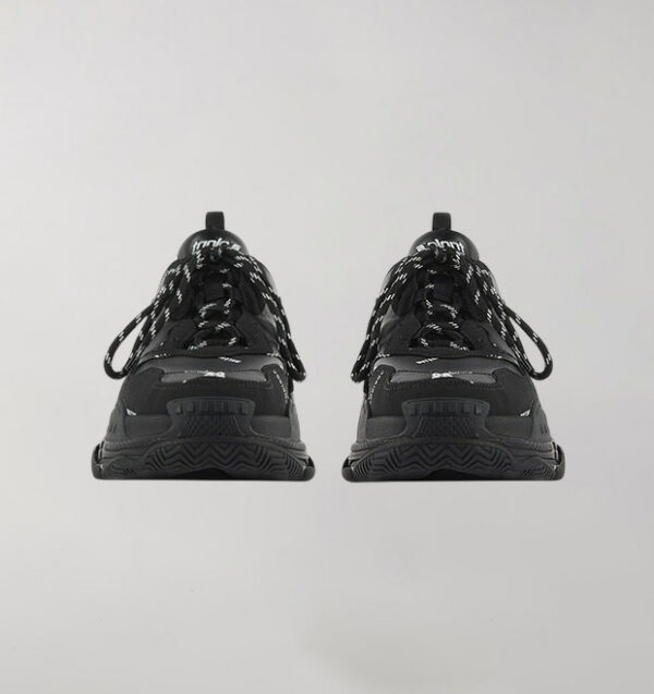 Balenciaga Triple S Logo Allover Black - Image 3