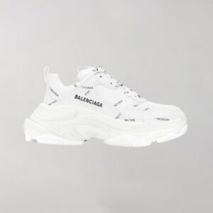 Balenciaga Triple S Logo Allover White