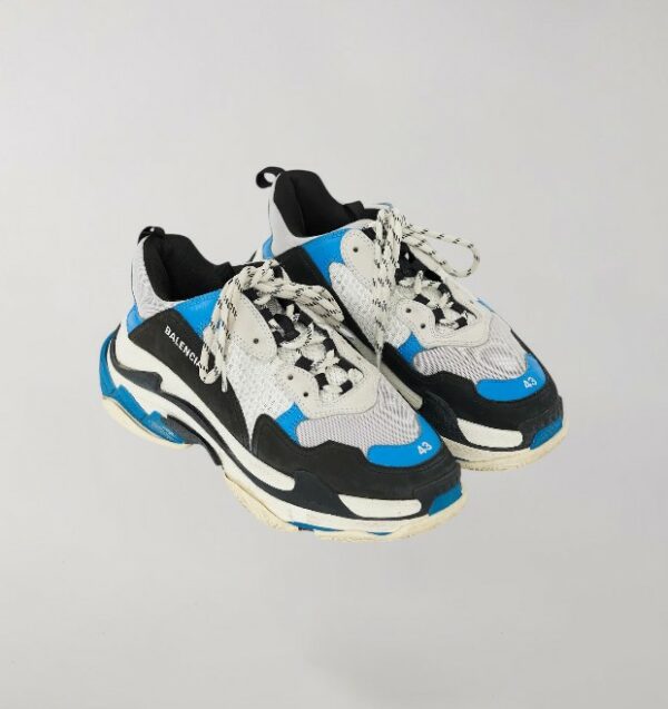 Balenciaga Triple S Black Blue - Image 3