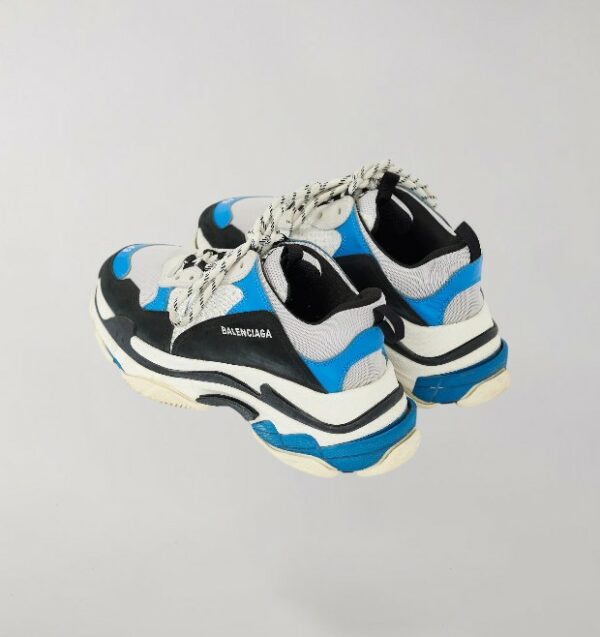 Balenciaga Triple S Black Blue - Image 4