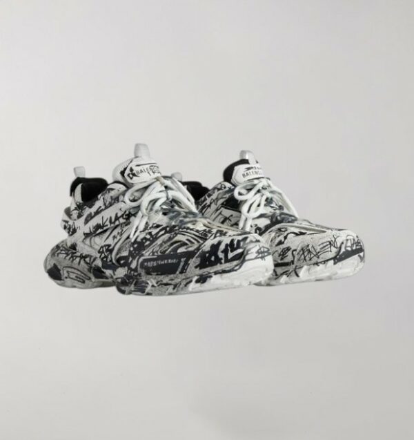Balenciaga Track Graffiti White Black - Image 2