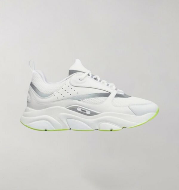 Dior B22 White Silver Fluo Green