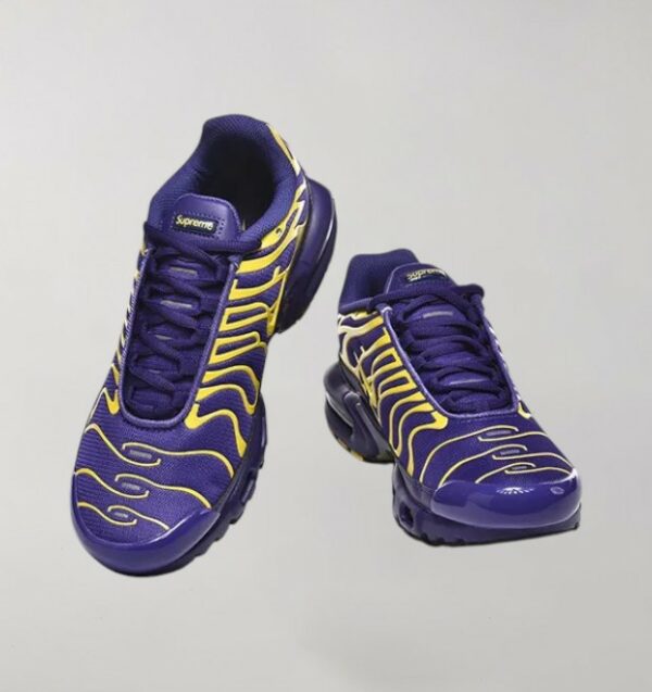 Supreme x Nike Air Max Plus Purple Yellow - Image 2