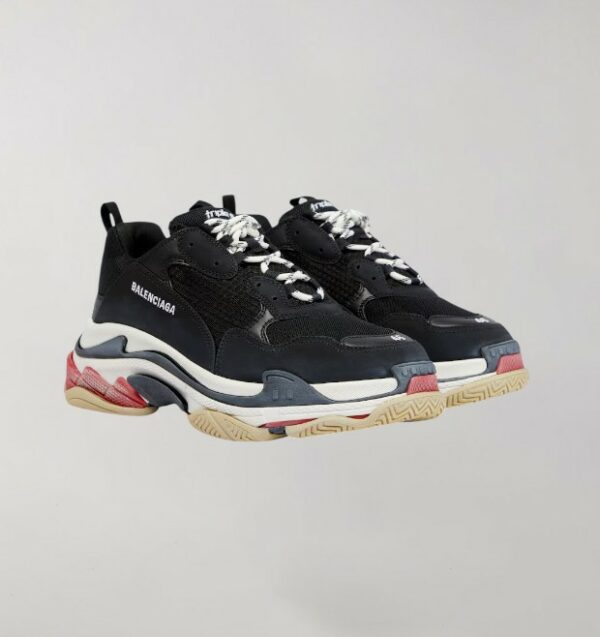 Balenciaga Triple S Black White Red - Image 2
