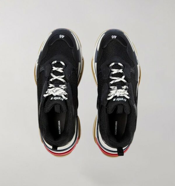 Balenciaga Triple S Black White Red - Image 5