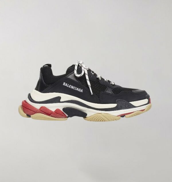Balenciaga Triple S Black White Red