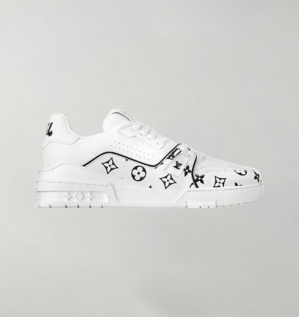 Louis Vuitton Trainer White Monogram Black