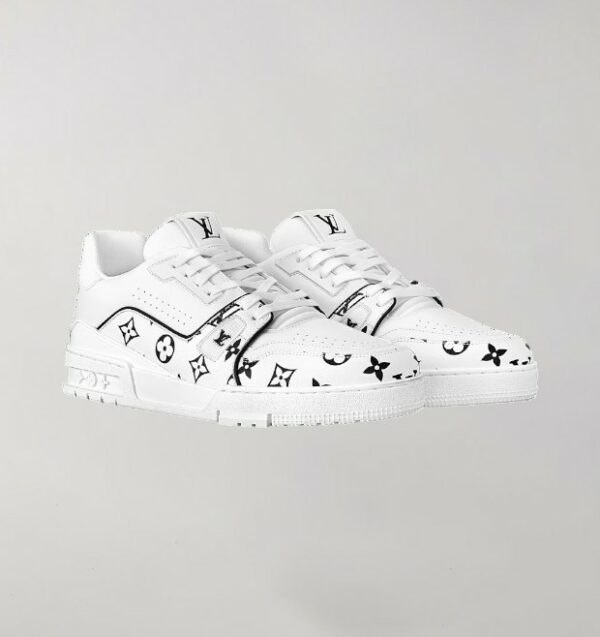 Louis Vuitton Trainer White Monogram Black - Image 2