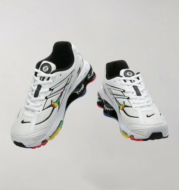 Supreme x Nike Shox Ride 2 White Rainbow - Image 2