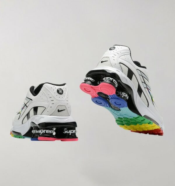 Supreme x Nike Shox Ride 2 White Rainbow - Image 3