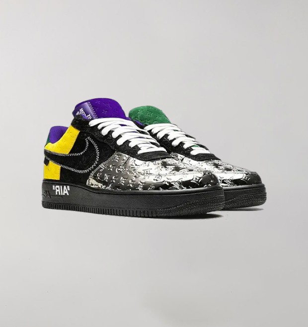 Nike Air Force 1 x Louis Vuitton Silver – Image 2
