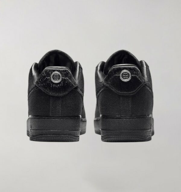Nike Air Force 1 Stussy Triple Black - Image 4