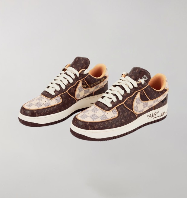Nike Air Force 1 x Louis Vuitton Brown - Image 2