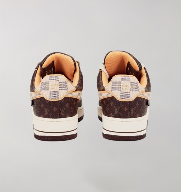 Nike Air Force 1 x Louis Vuitton Brown - Image 3