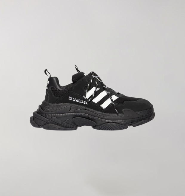 Balenciaga x Adidas Triple S Black