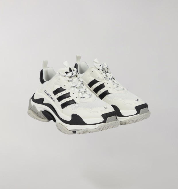 Balenciaga x Adidas Triple S White – Image 2
