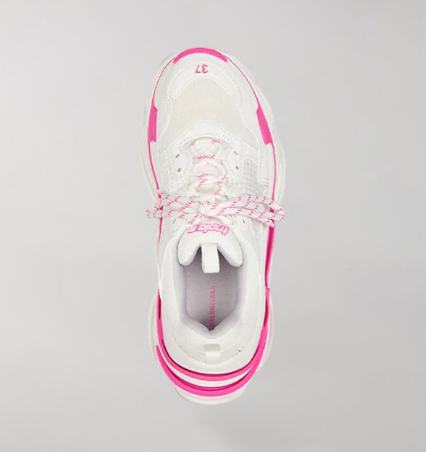 Balenciaga Triple S White Fluo Pink - Image 4