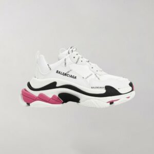 Balenciaga Triple S Logo Allover White Pink
