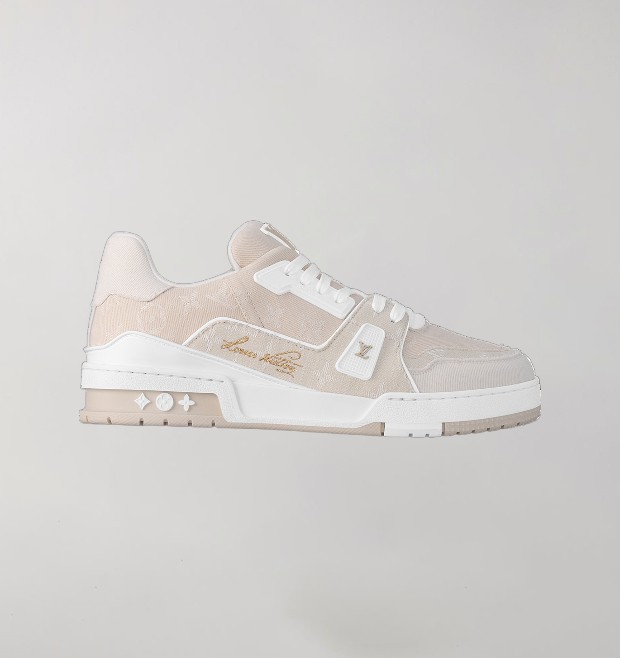 Louis Vuitton Trainer Beige Monogram Denim