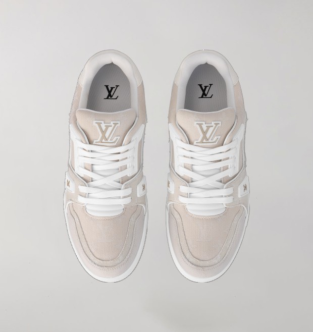 Louis Vuitton Trainer Beige Monogram Denim - Image 3