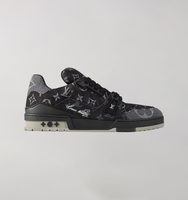Louis Vuitton Trainer Black Monogram Denim